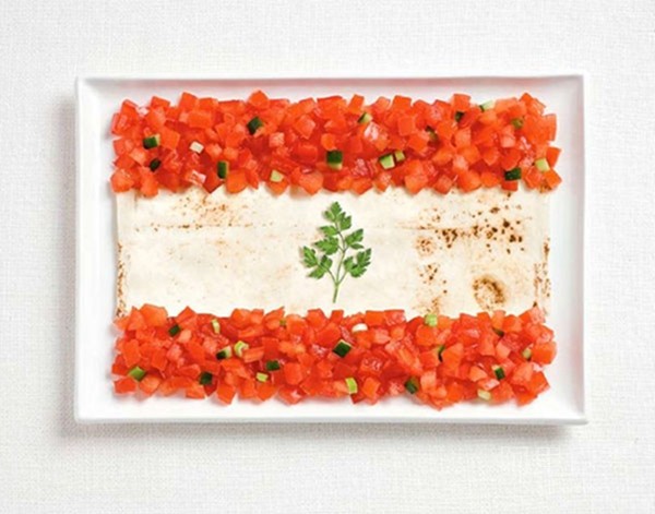 用食物组成的各国国旗 边学知识边享美味(图8)